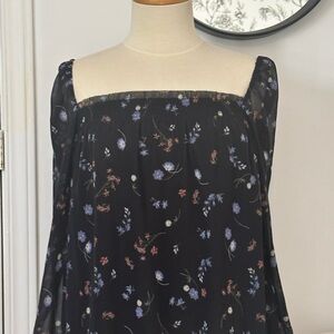 Wilfred Black Floral Blouse